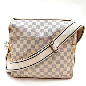 Louis Vuitton LV Crossbody bag Naviglio White Damier Azur